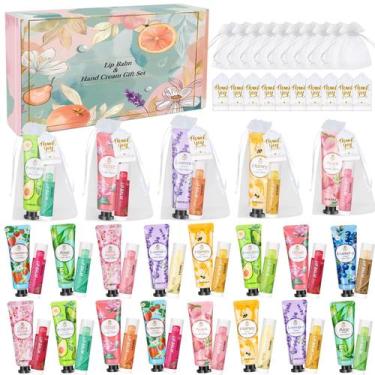 Imagem de Kit de Hidratante Labial e Creme para Mãos Aottom 120 Unidades para Pr