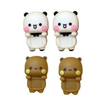 Imagem de Casal De Bonecos De Urso Panda De Desenho Animado Fofo (2 Peças) Para 