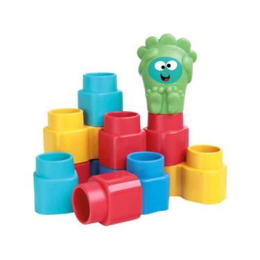 Imagem de Jogo de Encaixe Coloridos Fofo Bloco 15 Peças Brinquedo de Menino e Me