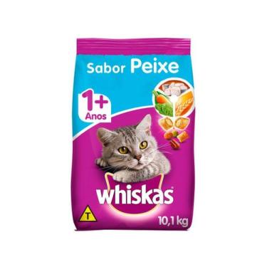Imagem de Ração para Gato Premium Whiskas Peixe Adulto - 10,1kg