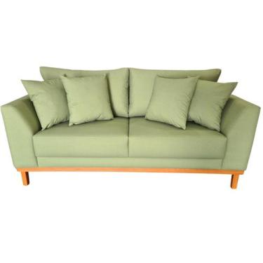 Imagem de Sofá  Pierri Tecido Acquablock Pé Base Madeira  190cm - 4R Estofados, 