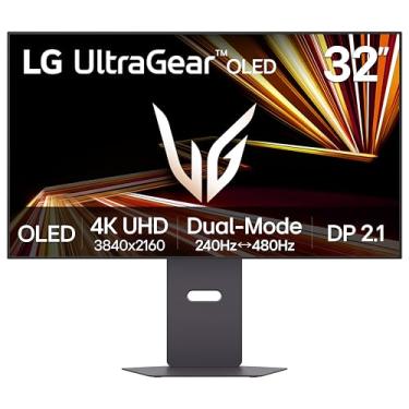 Imagem de LG 32GX870A-B Monitor de jogo OLED Ultragear 4K UHD (3840 x 2160) de 32", modo duplo, 240 Hz, 0,03 ms, NVIDIA, AMD FreeSync Premium Pro, VESA DisplayHDR True Blllllllllllll. ack 400, USB Type-C, DP2.1