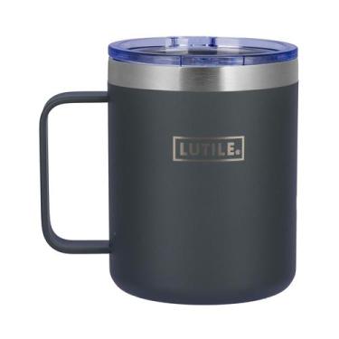 Imagem de Caneca Térmica Break Mug Lutile 350ml Cinza Inox Mantém Quente e Frio 