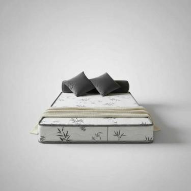 Imagem de Colchão Inflável Ligth 100% Espuma D33 Cama Solteiro Branco