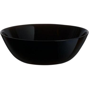 Imagem de Arcopal Zelie Saladeira 5X16X16Cm Vidro Temperado Preto 6Pç