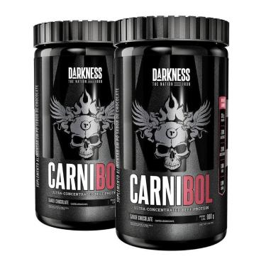 Imagem de Suplemento em pó 2x Carnibol Isolado Chocolate 900g Darkness-Unissex