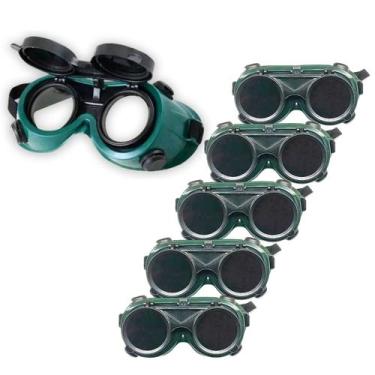 Imagem de Oculos De Solda Kit 5 Uni EPI Mascara De Protecao Equipamento Profissi