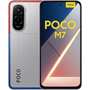 Imagem de Smartphone PocoM7 Global 8/256GB, Câmera 50MP 64MP, Tela 90Hz, Prata, 