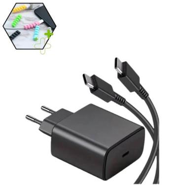 Imagem de Carregador Super Turbo 45w Usb C Compativel Samsung Xiaomi Realme iPho