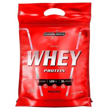 Imagem de Whey Protein Nutri Isolado Concentrado Morango 1,8Kg Refil - Integralmedica-Unissex