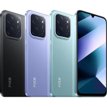 Imagem de Celular P O C O C85 Global 8GB RAM 256GB, Tela Grande 120Hz, Cor Roxo,
