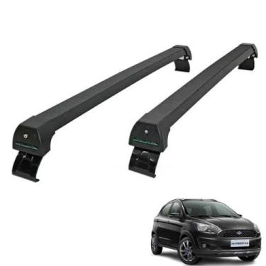 Imagem de Rack de Teto Long Life Ford KA apartir de 2014 Hatch e Sedan Preto em 