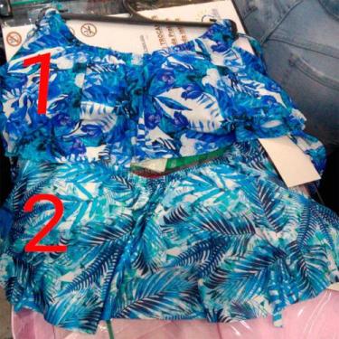 Imagem de Top Cropped Babado Avulso Biquini Com Bojo Moda Praia - Nice Biquini, 