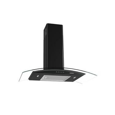Imagem de Coifa Nardelli De Parede Clean Vidro Curvo 80cm Preto 220V