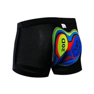 Imagem de Calções de Ciclismo Masculinos Respiráveis 20D - Gel Pad Antichoque pa