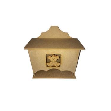 Imagem de Porta Fraldas Ursa Mdf Cru 17x28x31cm 908 - Anv Marcenaria