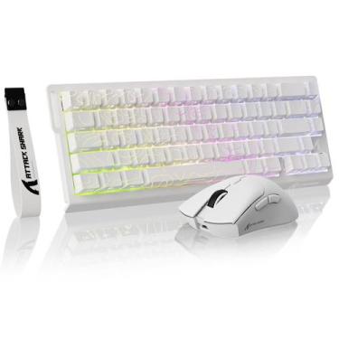 Imagem de Combo de Teclado Gamer e Mouse MAMBASNAKE X68 HE RGB