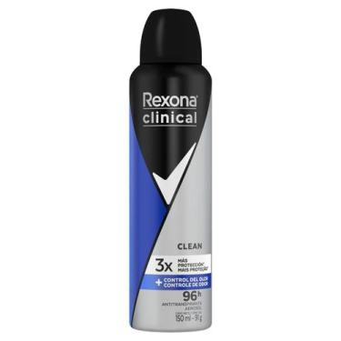 Imagem de Desodorante Aerossol Rexona Clinical Masculino Classic 150ml