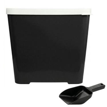 Imagem de Kit Container Porta Ração Prime 15 Kg E Pá Dosadora Antiformiga Para G