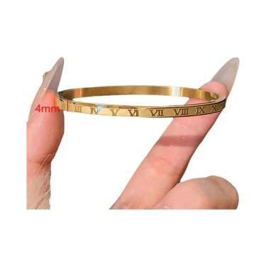 Imagem de Conjunto De Pulseiras Empilháveis De Aço Inoxidável Com Zircônia Brilh