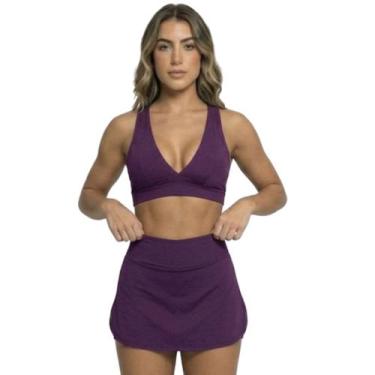 Imagem de Top Bojo Suplex Liso Vekyo Roupa Para Academia Treino Moda Fitness Fem