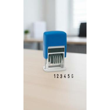 Imagem de Carimbo Numerador Automático 6 Dígitos 25x4mm - Congratulations Store