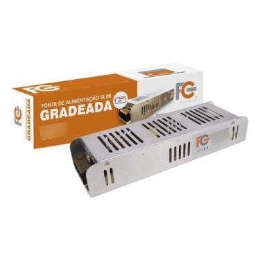 Imagem de Fonte Slim Gradeada Ajustavel 12v 20a 240W Fita Led Camera - FC FONTES