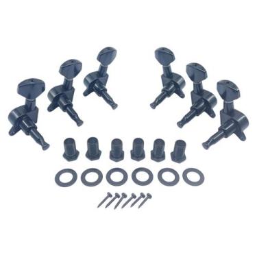 Imagem de Tarraxa Guitarra 3x3 Preta Blindada J07 Spirit KOREA