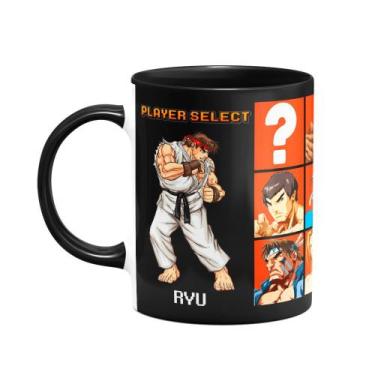 Imagem de Caneca Gamer B-black - Street Fighter Player Select - JPS INFO