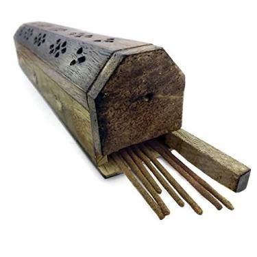 Imagem de Incensário Indiano Bau Evite Cinzas Super Prático