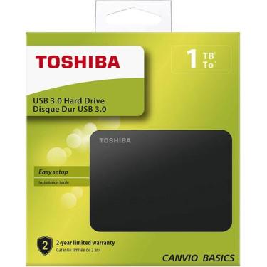 Imagem de Hd Externo Portátil Toshiba Canvio Basics 1Tb Preto Usb 3.0