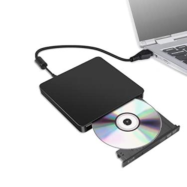 Imagem de VSVABEFV Leitor de Blu-ray externo portátil fino leitor de DVD +/-RW, leitor de gravador de unidade óptica compatível com PC Windows, Linux, Mac OS, laptop PC gravador de DVD