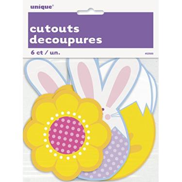 Imagem de Mini recortes de papel para decorações de Páscoa, 6 unidades sortidas