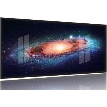 Imagem de Quadro Decorativo Galáxias Universo Espaço130x60 Moldura Preta 2x2