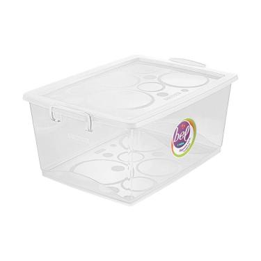 Imagem de Caixa Organizadora Com Trava 30L Cristal Ordene