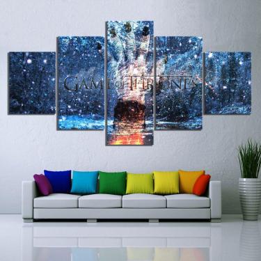Imagem de Quadro Decorativos Game of Thrones com 5 peças 130x65 4