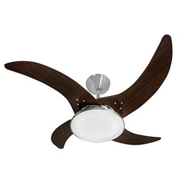 Imagem de Ventilador de teto Tron Mareiro Led 220V 4P Ctm At Aluminio Escovado 130 W