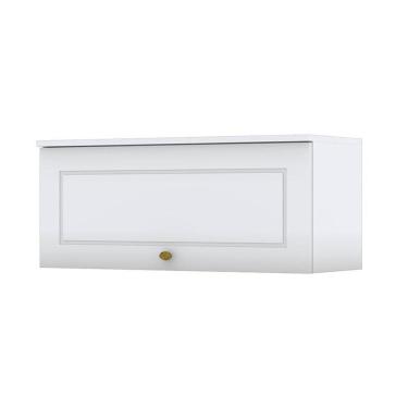 Imagem de Armário Aéreo 1 Porta Basculante 80 cm Americana Branco HP - Henn