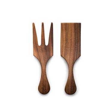 Imagem de Ironwood Gourmet Conjunto de utensílios de fazenda, 4,4 x 7 x 25,4 cm, tigela de salada de tulipa grande