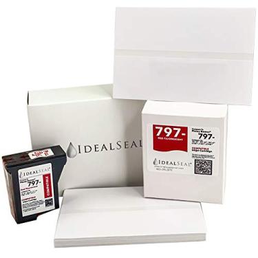 Imagem de Cartucho de tinta vermelha compatível com Pitney Bowes k7mo + (100 etiquetas) estação de correio 2 Pitney Bowes 797 Pitney Bowes k7m0 cartucho de tinta k700 cartucho de tinta para estação de correio 2 tintas para Pitney Bowes k7mo