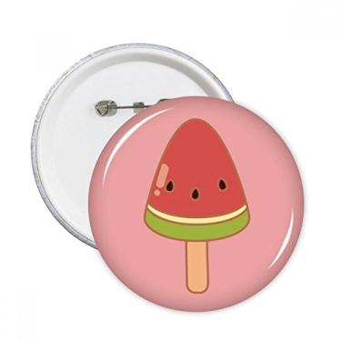 Imagem de Picolés de sorvete de melancia alfinetes redondos emblema botão decoração acessório 5 peças
