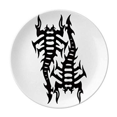 Imagem de Scorpion Prato de combinação de insetos naturais de porcelana decorativa Salver Louça Prato de jantar