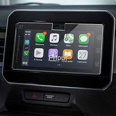 Imagem de Lyqfff Para Suzuki Ignis 2017 2018 2019 2020 2021, protetor de filme de vidro temperado para carro, rádio, GPS, adesivo de tela automotiva, acessórios de carro