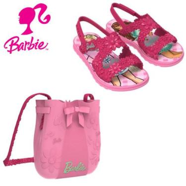Imagem de Sandalia Menina Com Bolsa Barbie Flowers Bag 22749