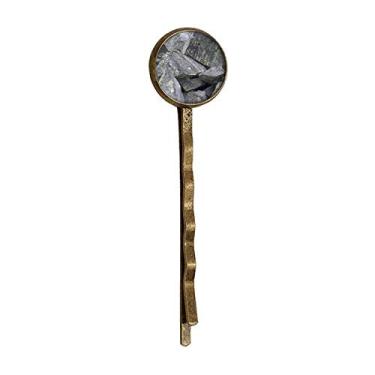 Imagem de Dark Stone Pieces Papel de parede Crackles Moss Retro Metal Hair Bobby Pin Headwear