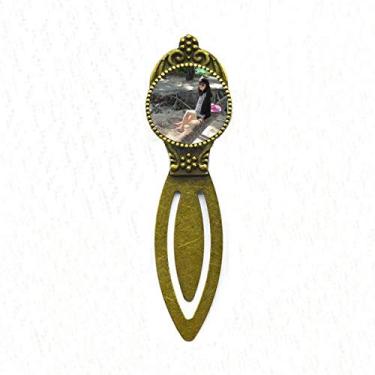 Imagem de Marcador de página retrô com marcador de página para escritório da Beach Coconut Ellie Yao Sea Pink Hat