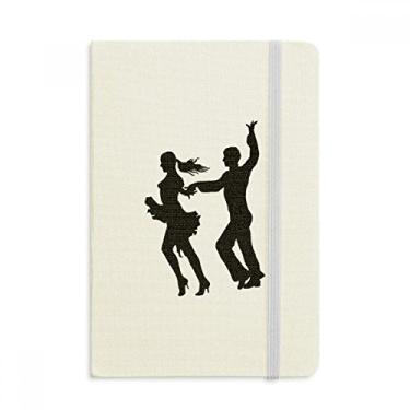 Imagem de Caderno de arte de dança com dueto de dançarina, capa dura oficial, diário clássico
