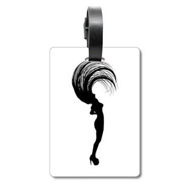 Imagem de Physical Education Jumping Sports Hair Suitcase Bag Tag Luggage Card Hanging Scutcheon Label