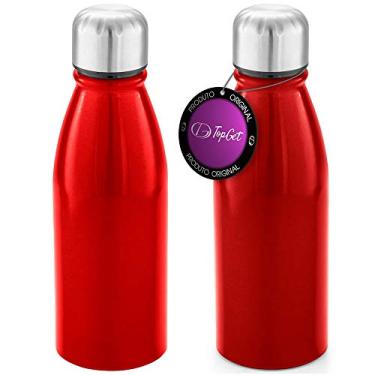 Imagem de Kit 2x Squeeze Alumínio 500 ml Wave TopGet Vermelho