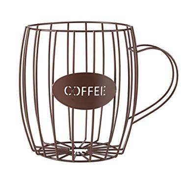 Imagem de Miles Kimball Cesta de arame para copo de café, marrom, tamanho único